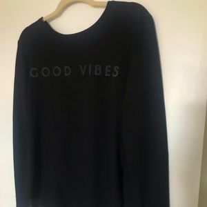 lol vintage size large long sleeve comfy good yoga good vibes